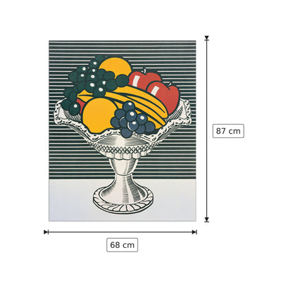Natura Morta Con Contenitore Di Cristallo, 1973 - LICHTENSTEIN - cm 68x87 - Pannello in MDF