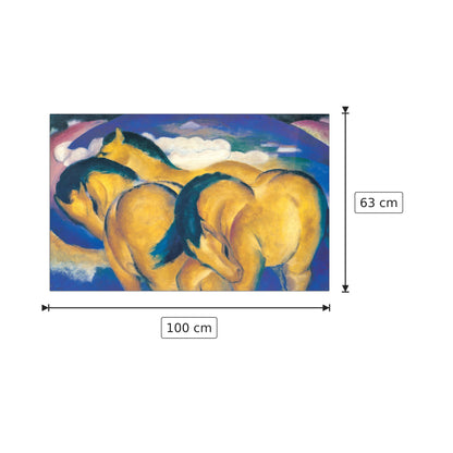 Little Yellow Horses - MARC - cm 100x63 - Pannello in MDF