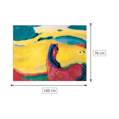 Pferd In Der Landschaft - MARC - cm 100x76 - Pannello in MDF