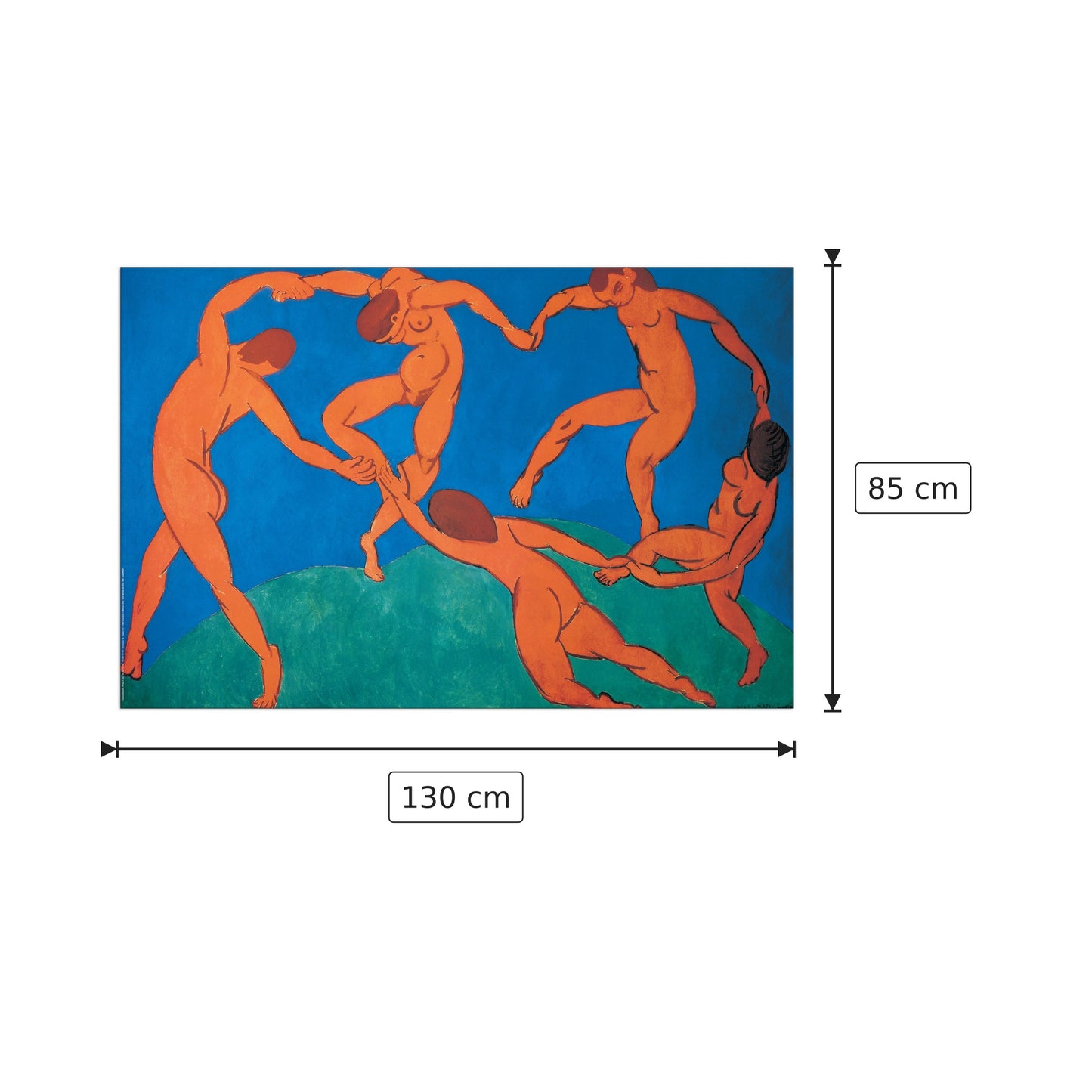 La Danza - MATISSE - cm 130x85 - Pannello in MDF