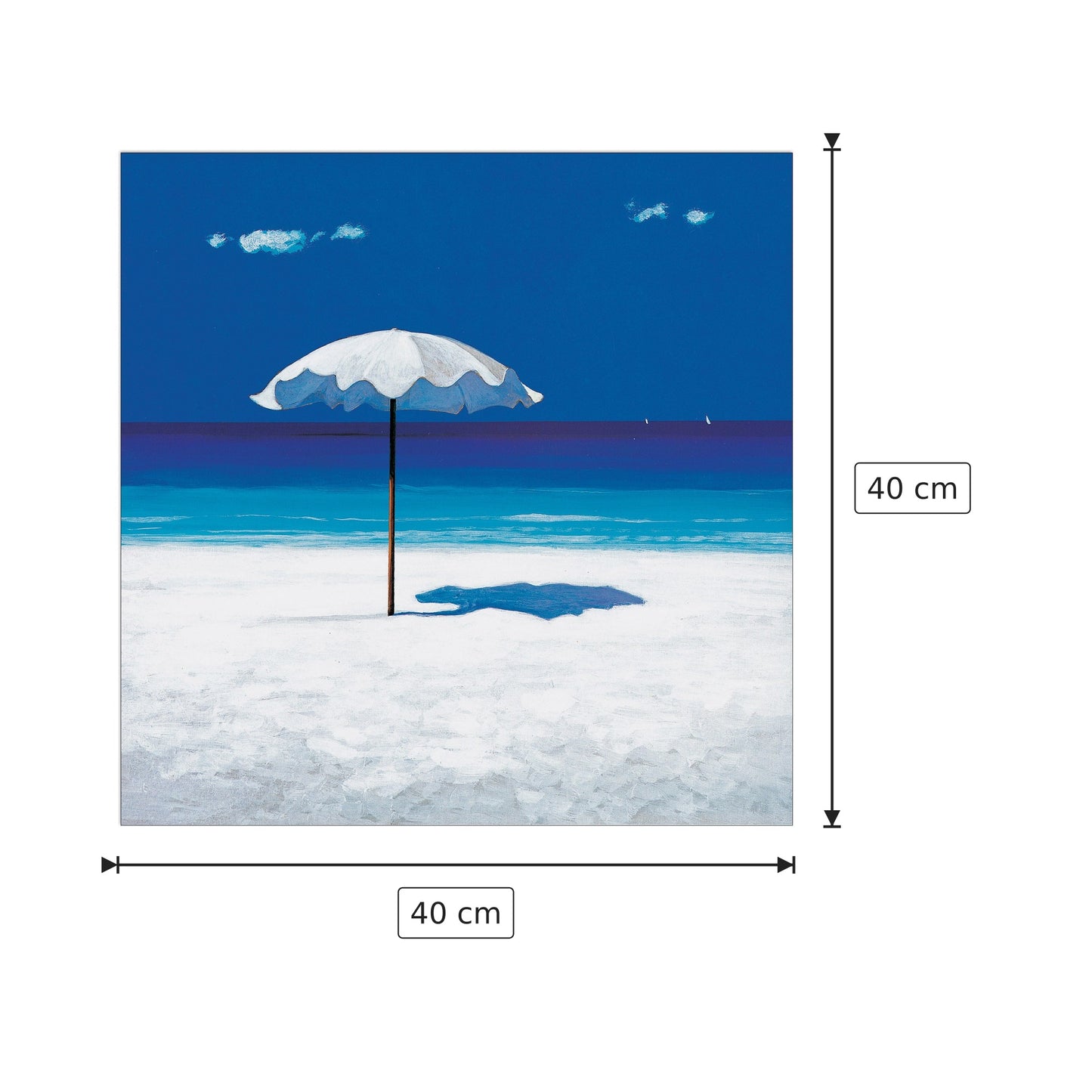 Ombrellone Nel Blu - MONDELLI - cm 40x40 - Pannello in MDF