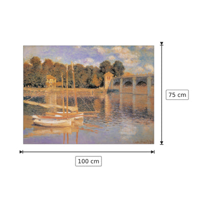 Le Bassin d'Argenteuil - MONET - cm 100x75 - Pannello in MDF