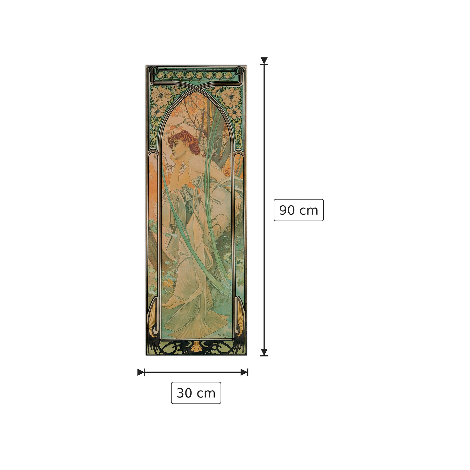 La Sera - MUCHA - cm 30x90 - Pannello in MDF