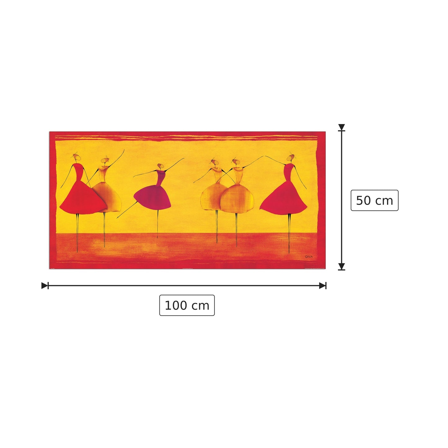 Ballet - ONA - cm 100x50 - Pannello in MDF
