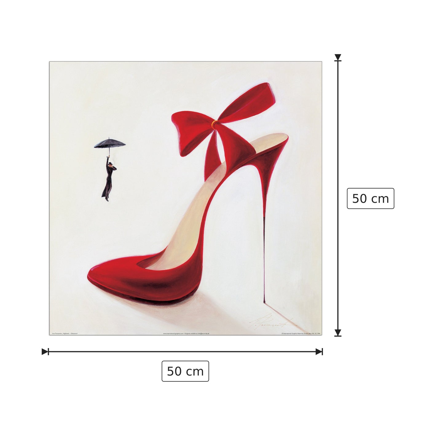 Highheels - Obsession - PANASENKO - cm 50x50 - Pannello in MDF