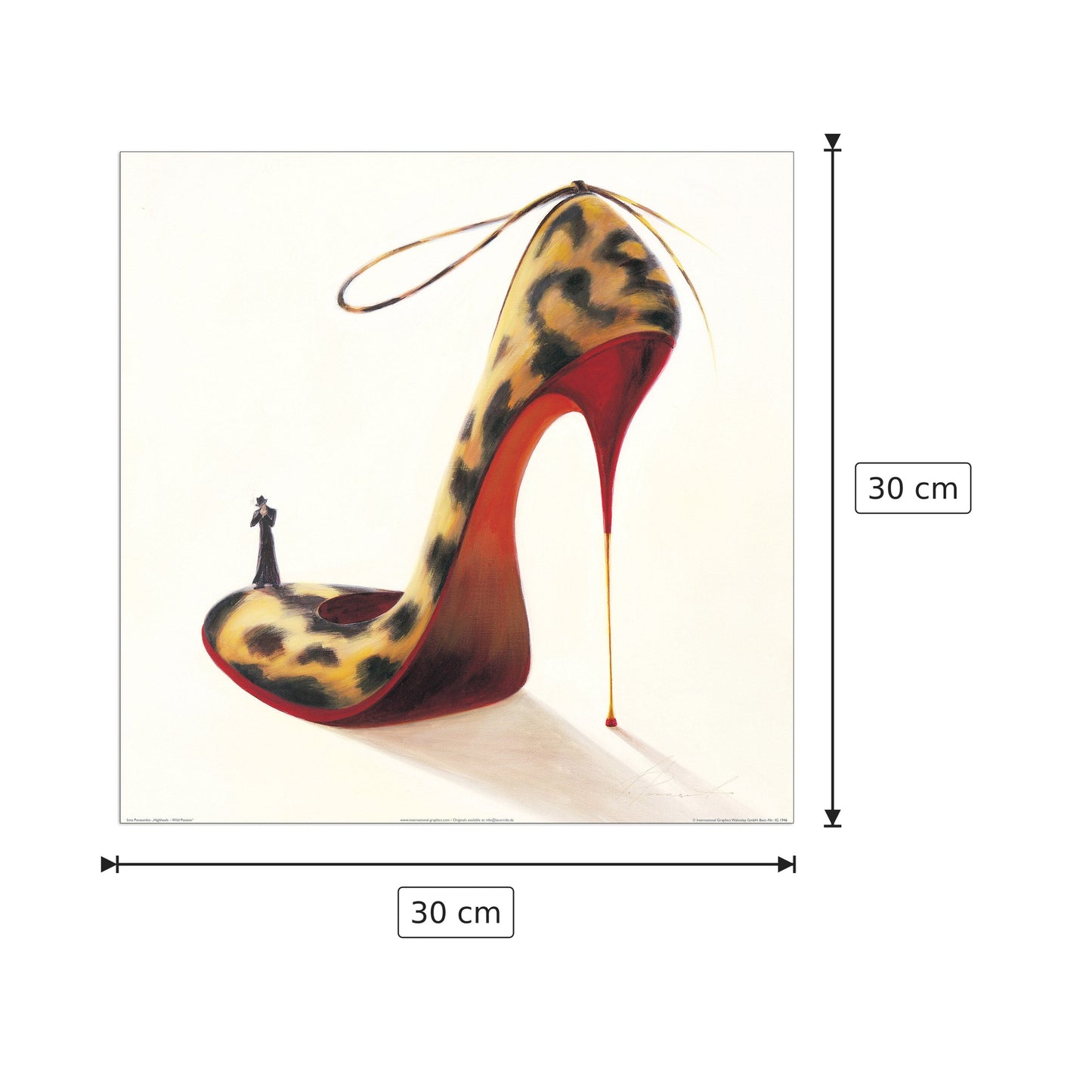 Highheels - Wild Passion - PANASENKO - cm 30x30 - Pannello in MDF