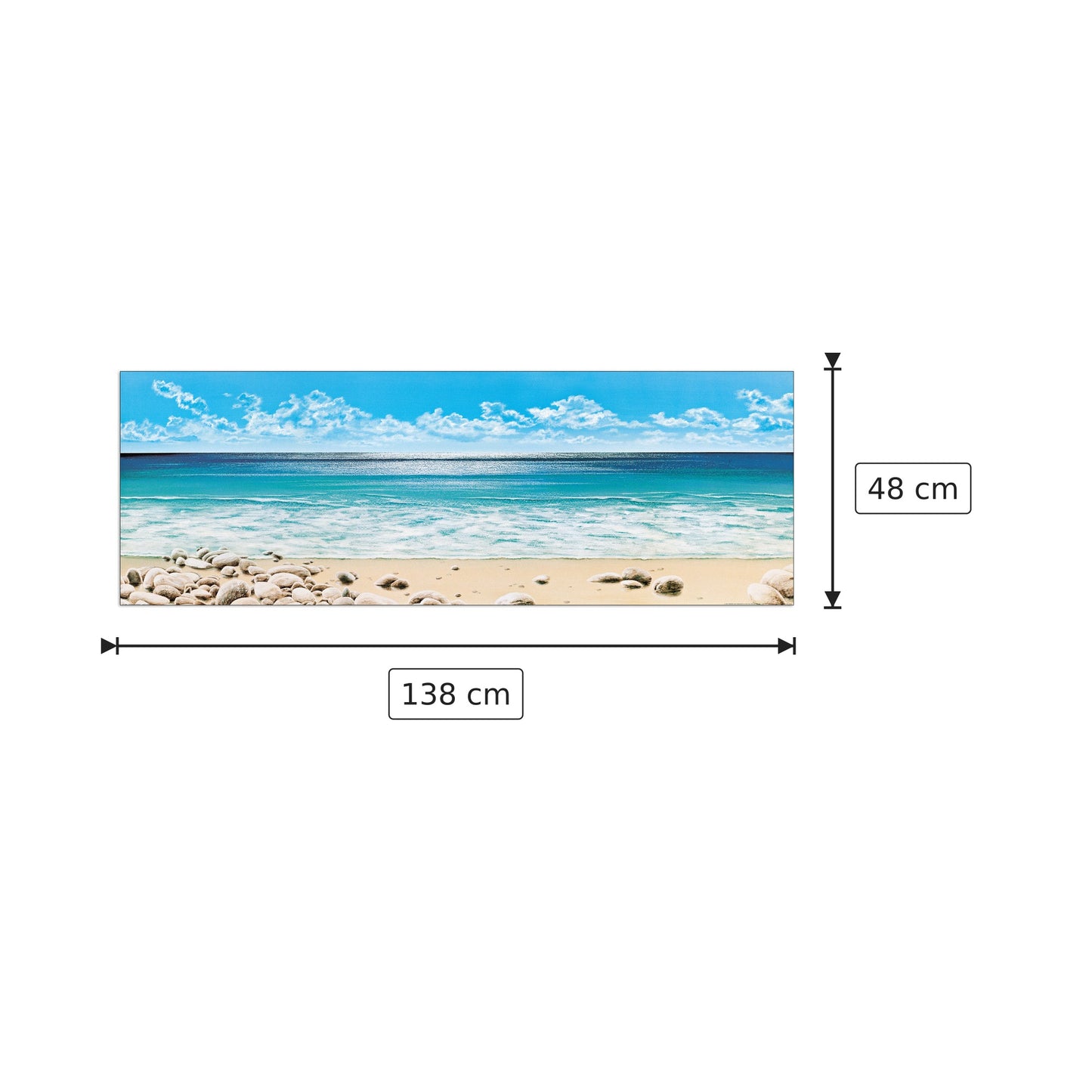 Orizzonte Infinito - PANIZZA - cm 138x48 - Pannello in MDF