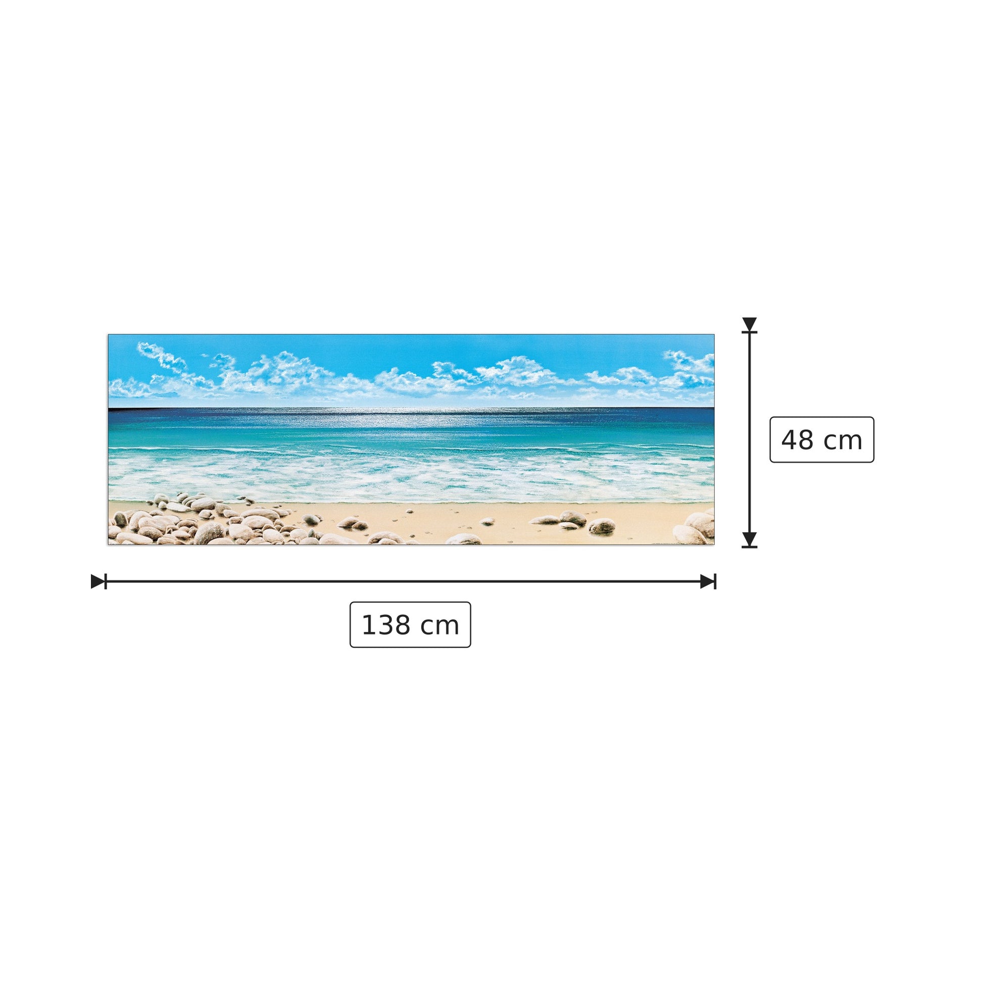 Orizzonte Infinito - PANIZZA - cm 138x48 - Pannello in MDF