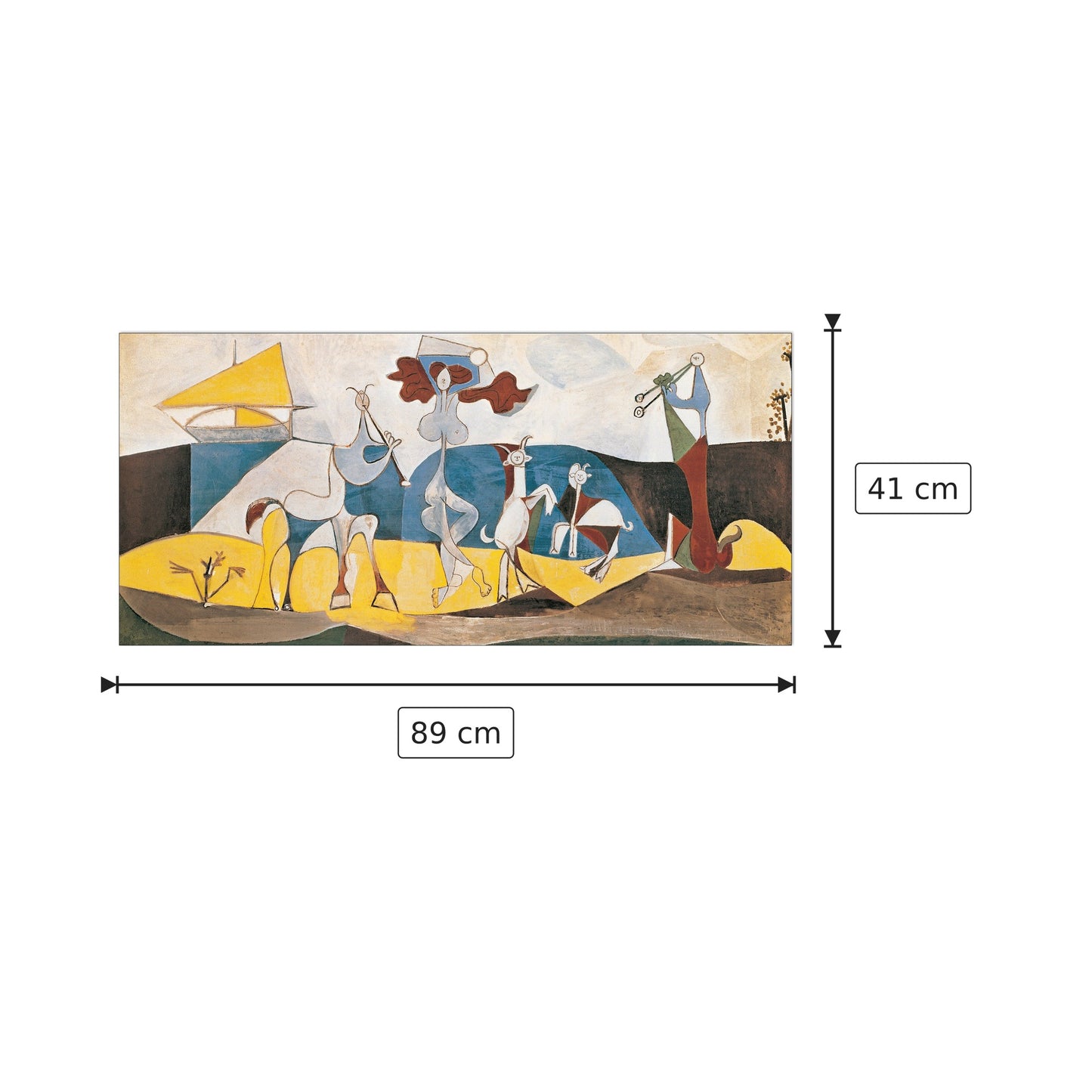 La Joie De Vivre - PICASSO - cm 89x41 - Pannello in MDF