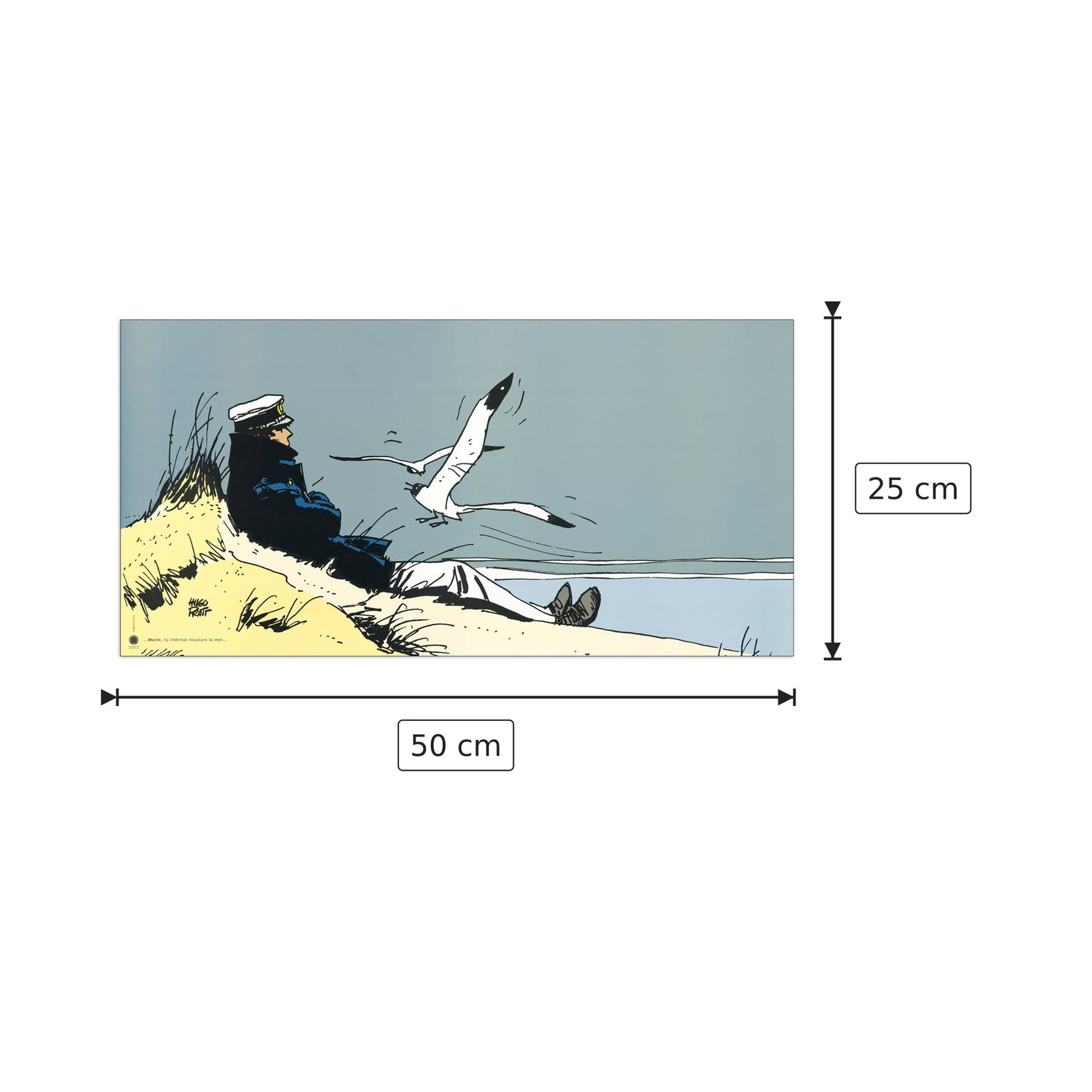 Corto Marin - PRATT - cm 50x25 - Pannello in MDF
