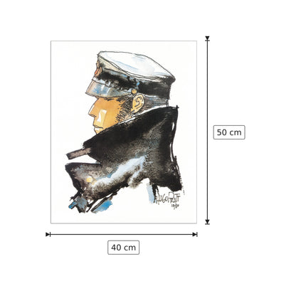 Dedicated To Corto - PRATT - cm 40x50 - Pannello in MDF