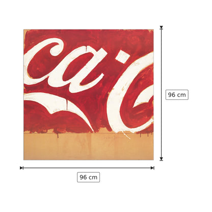 Coca Cola - SCHIFANO - cm 96x96 - Pannello in MDF