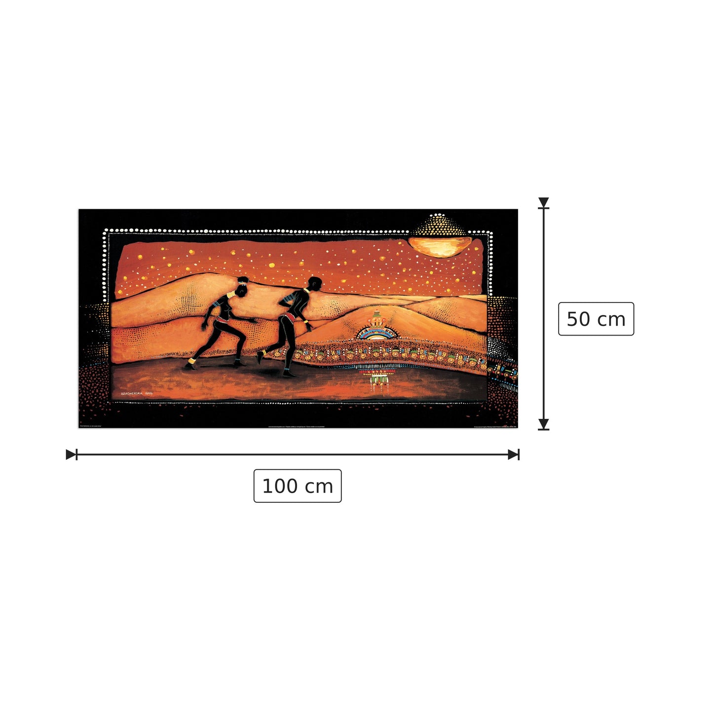 La Voie Lactee De Feu - SZACHERSKA - cm 100x50 - Pannello in MDF