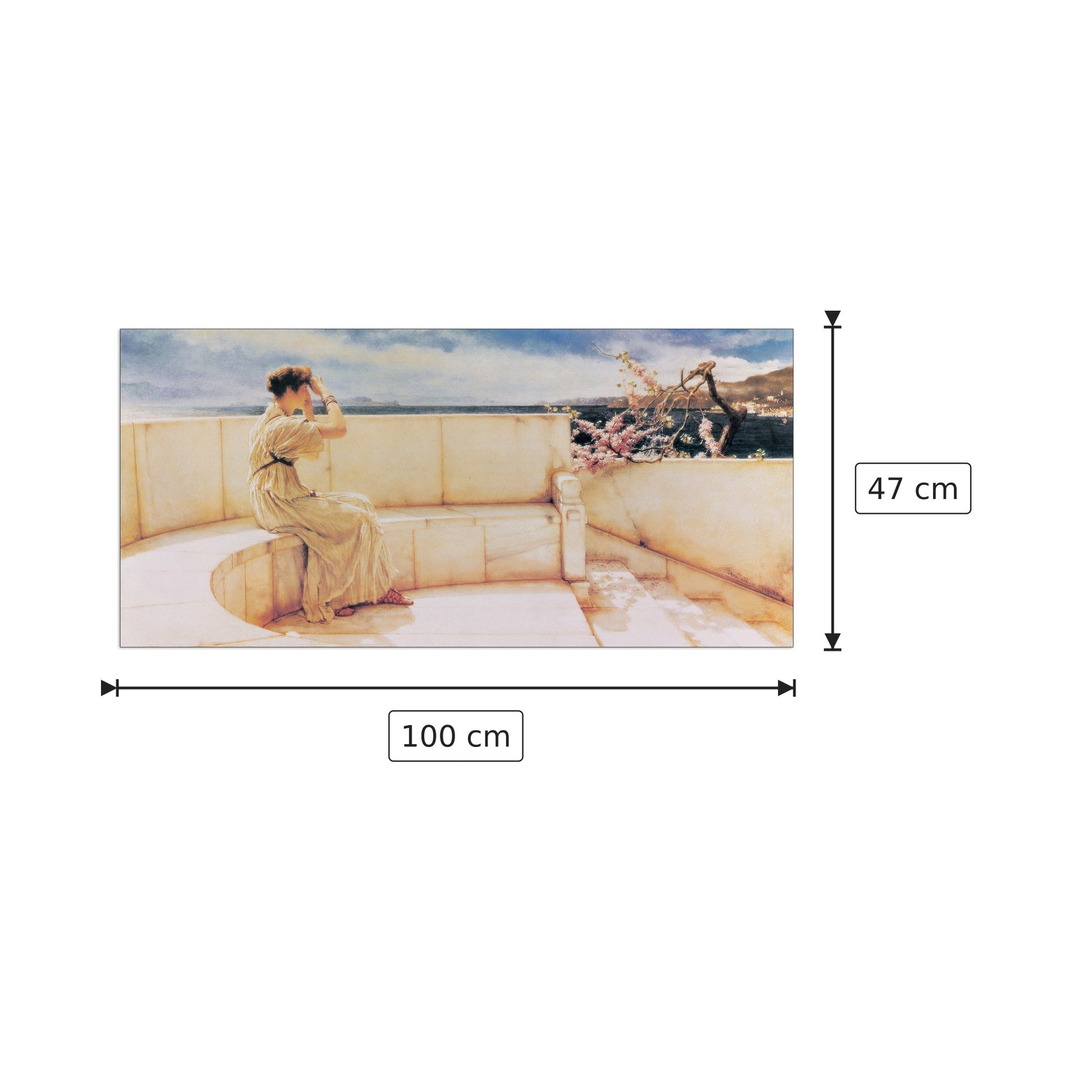 Hope Spring Eternal - TADEMA - cm 100x47 - Pannello in MDF