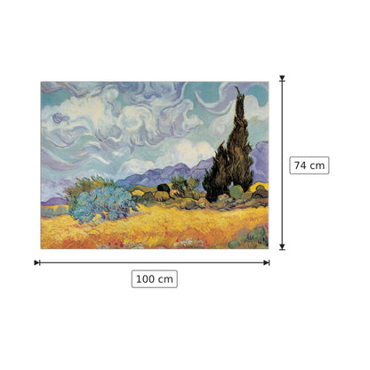 Cypress Trees - VAN GOGH - cm 100x74 - Pannello in MDF