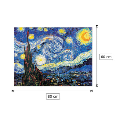 Starry Night - VAN GOGH - cm 80x60 - Pannello in MDF