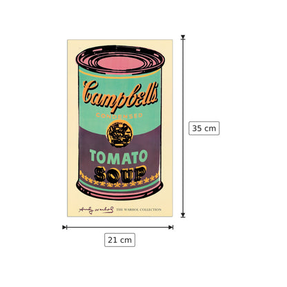 Campbell's Soup Can, 1965 - WARHOL - cm 21x35 - Pannello in MDF