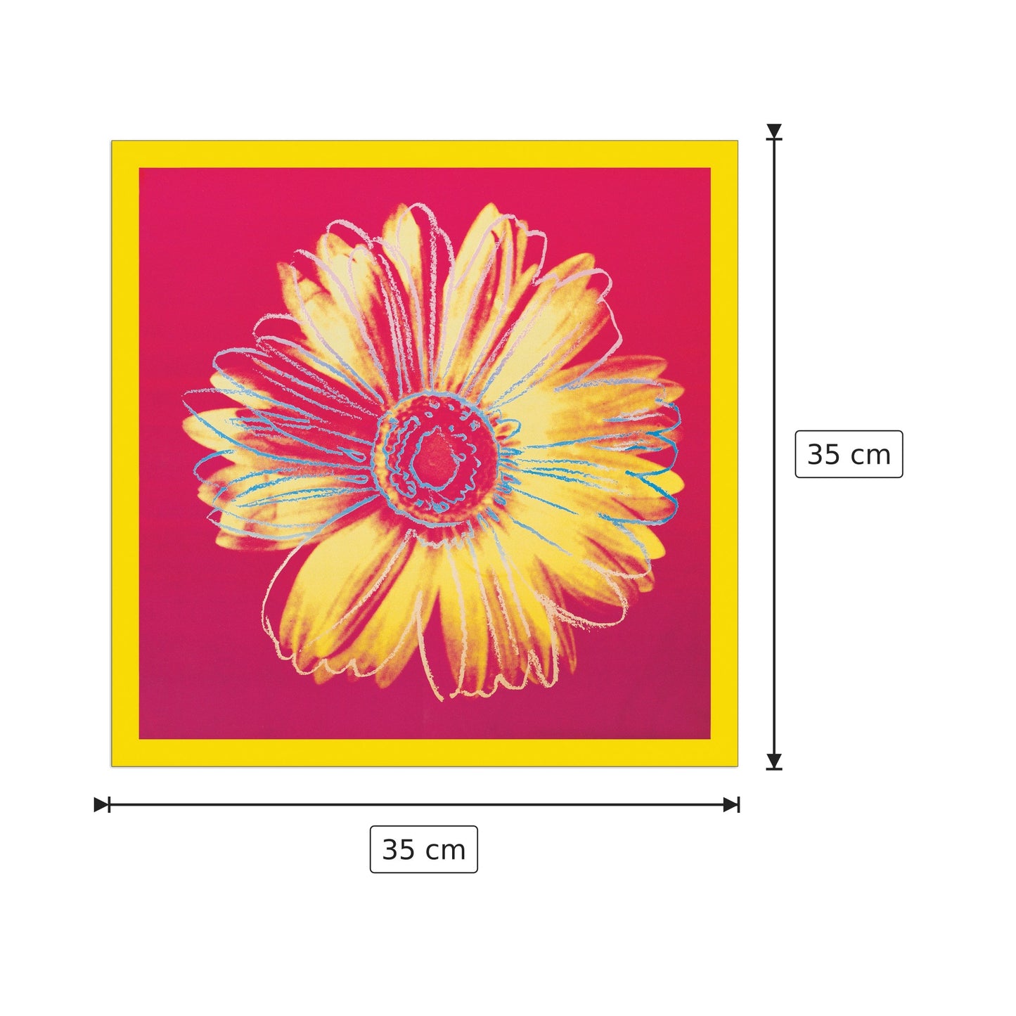 Daisy, C.1982 - WARHOL - cm 35x35 - Pannello in MDF