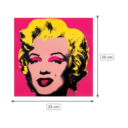 Marilyn Monroe - WARHOL - cm 25x25 - Pannello in MDF