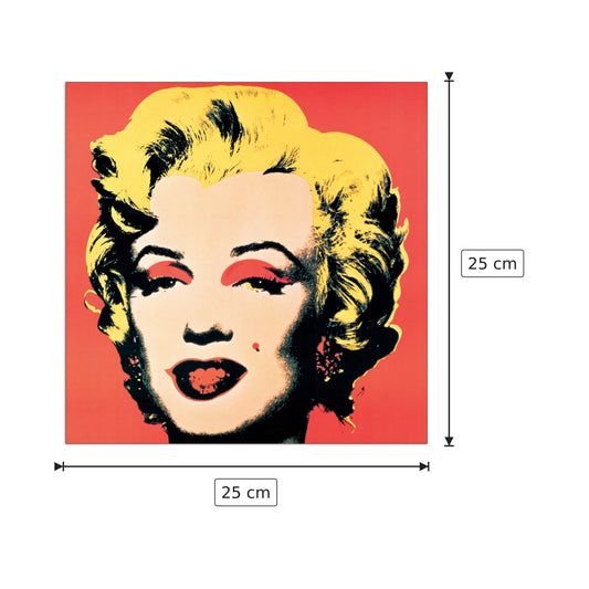 Marilyn, 1967 - WARHOL - cm 25x25 - Pannello in MDF