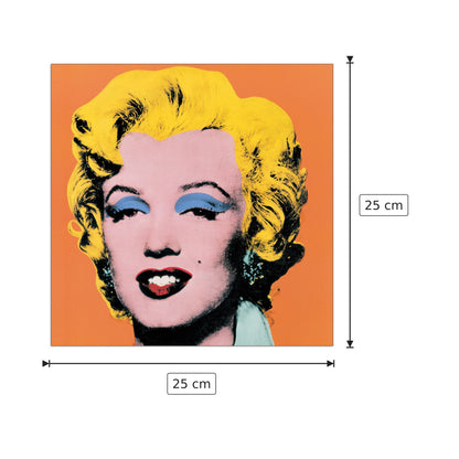 Shot Orange Marilyn, 1964 - WARHOL - cm 25x25 - Pannello in MDF