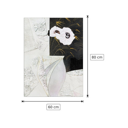 Vaso Con Fiori II - RICCA - cm 60x80 - Pannello in MDF