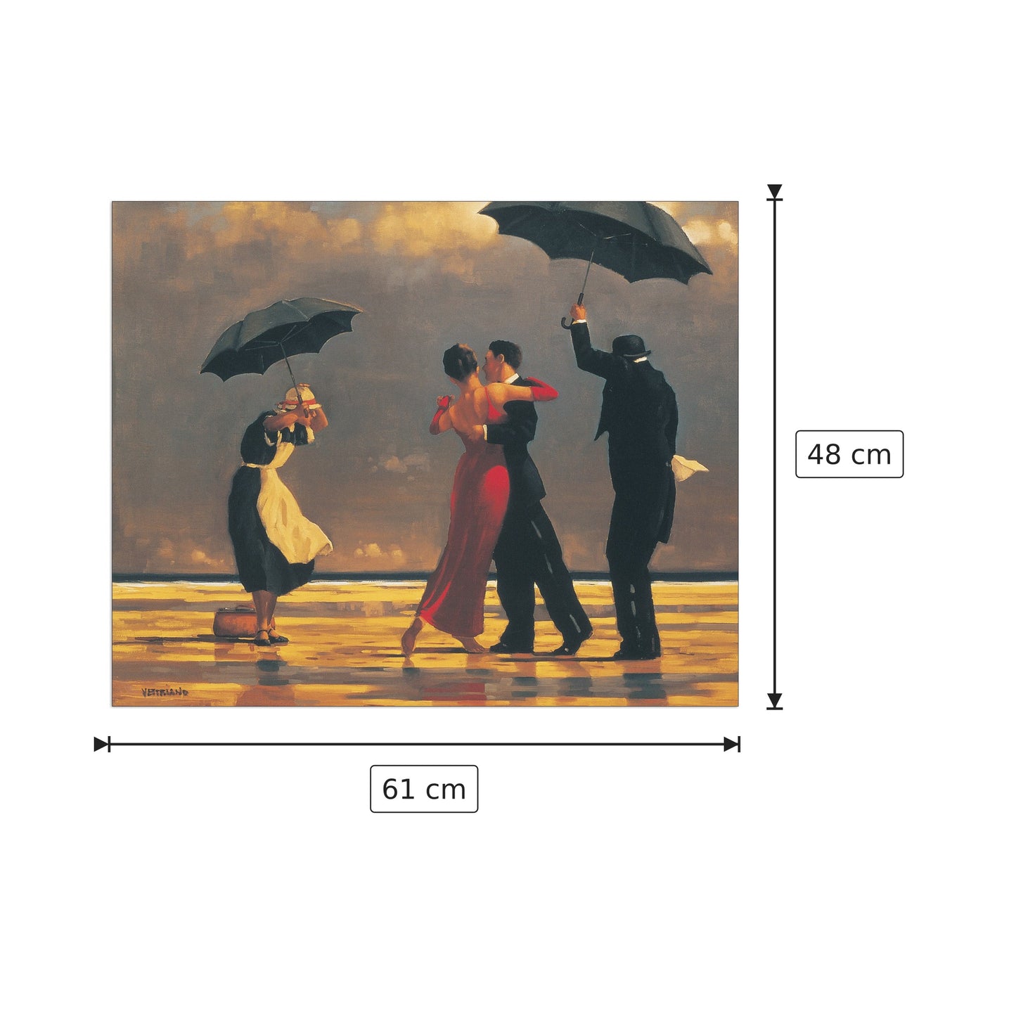 The Singing Butler - VETTRIANO - cm 61x48 - Pannello in MDF