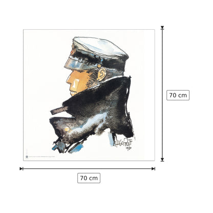 Dedicated To Corto - PRATT - cm 70x70 - Pannello in MDF