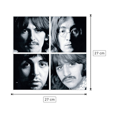 4 Beatles - BEATLES - cm 27x27 - Pannello in MDF