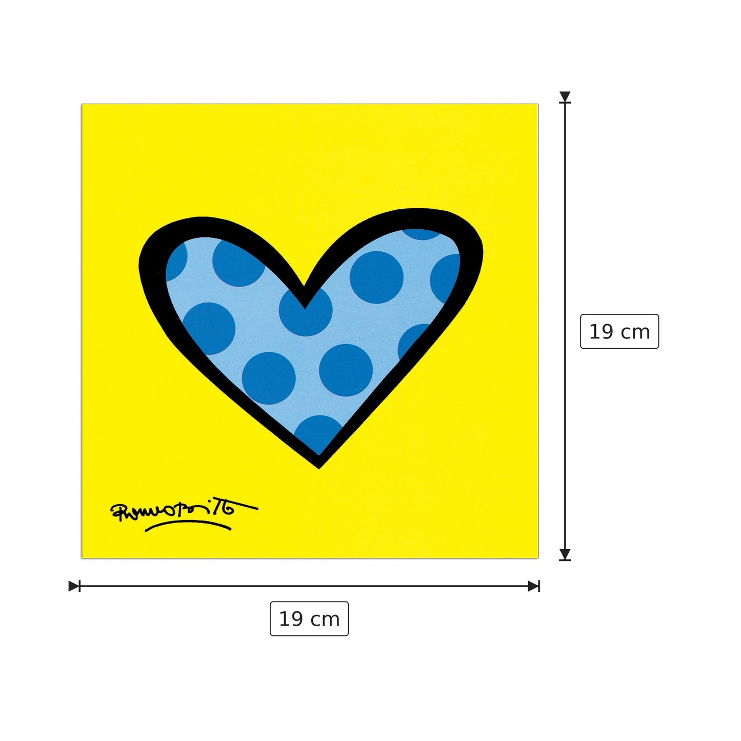 Bee Bop Love - BRITTO - cm 19x19 - Pannello in MDF