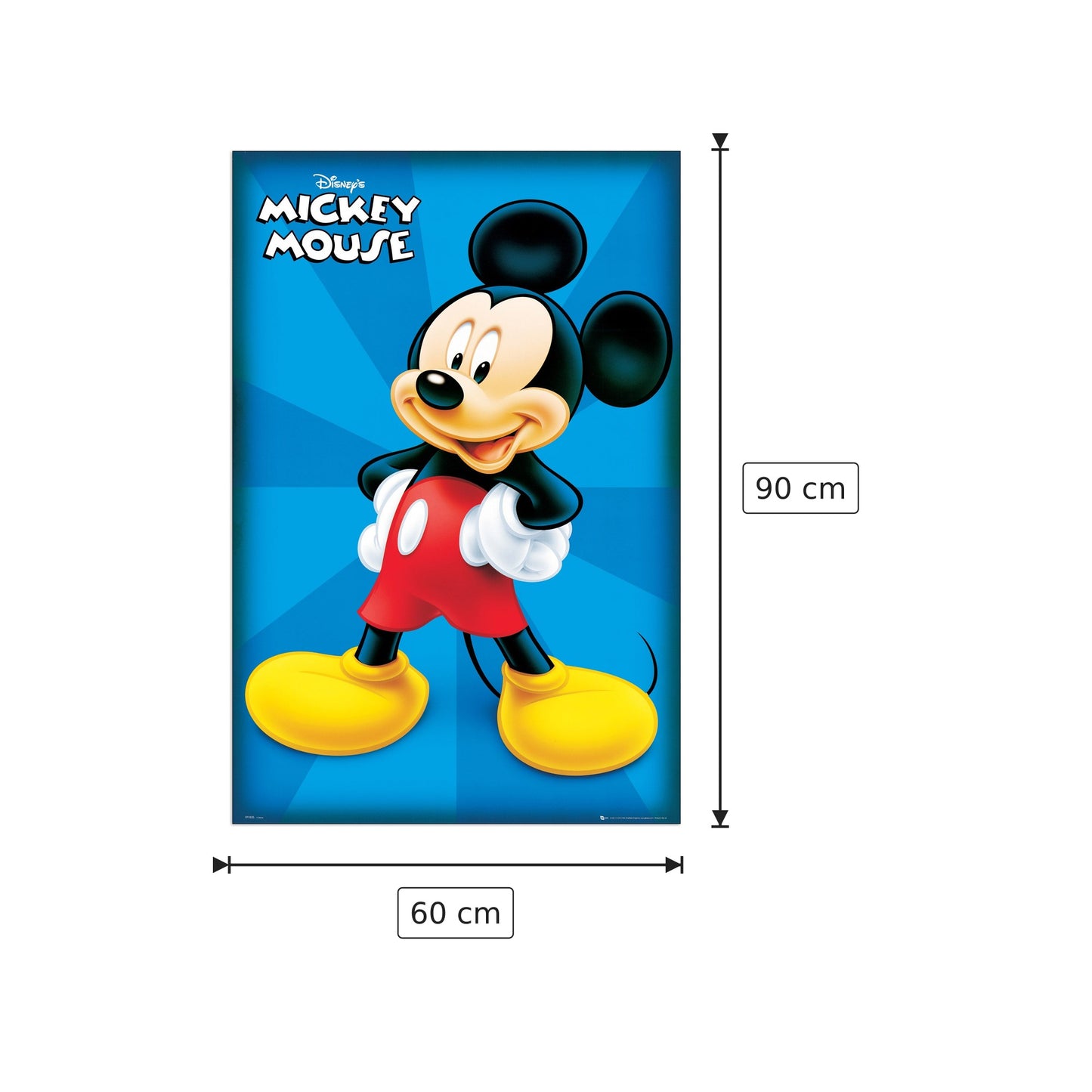 Mickey Mouse - DISNEY - cm 60x90 - Pannello in MDF