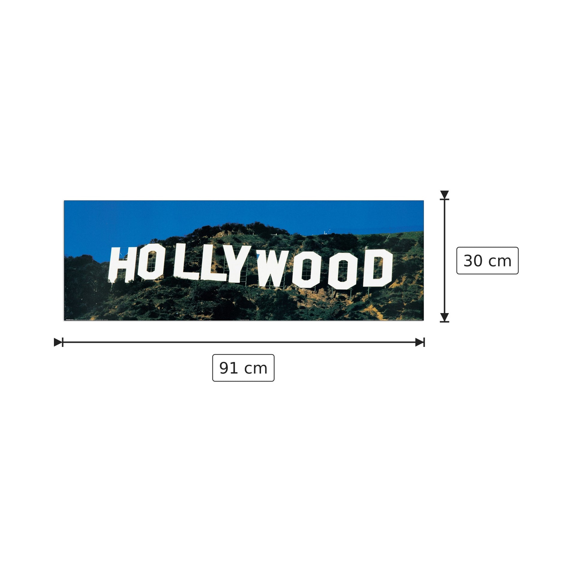 Hollywood - NULL - cm 91x30 - Pannello in MDF