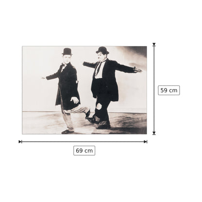 Laurel & Hardy Dance - NULL - cm 69x59 - Pannello in MDF