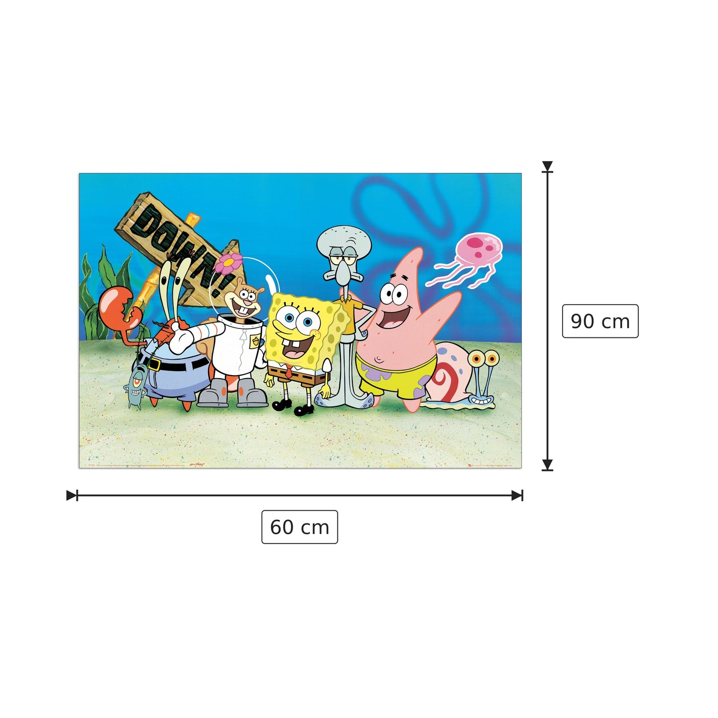 Spongebob - NULL - cm 60x90 - Pannello in MDF