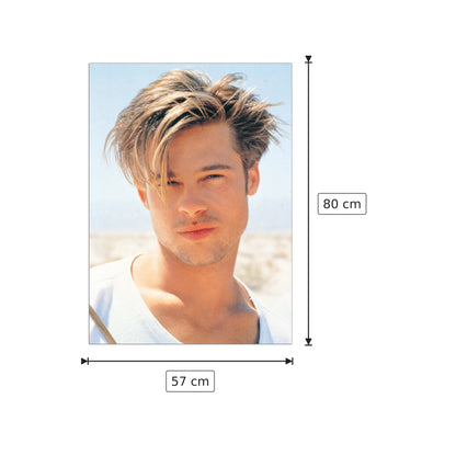 Brad Pitt - NULL - cm 57x80 - Pannello in MDF