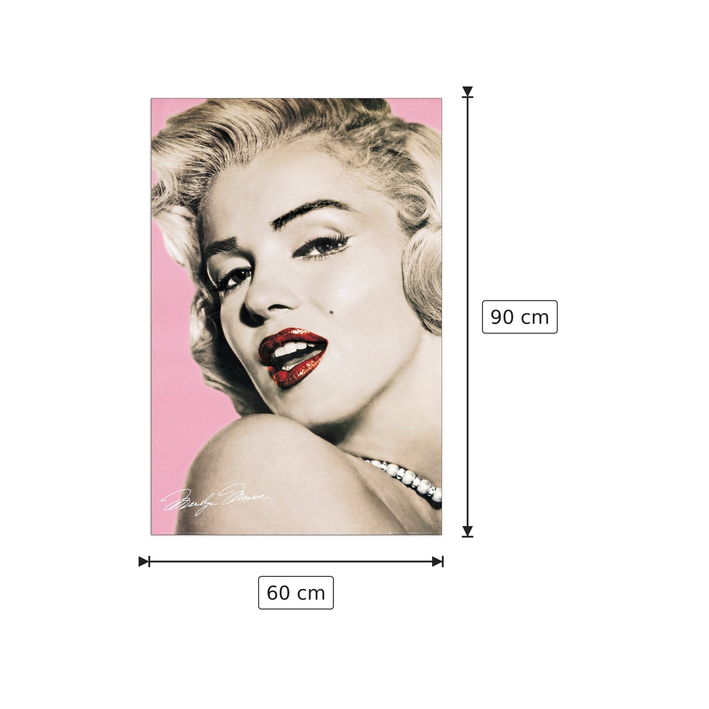Marilyn Monroe - NULL - cm 60x90 - Pannello in MDF