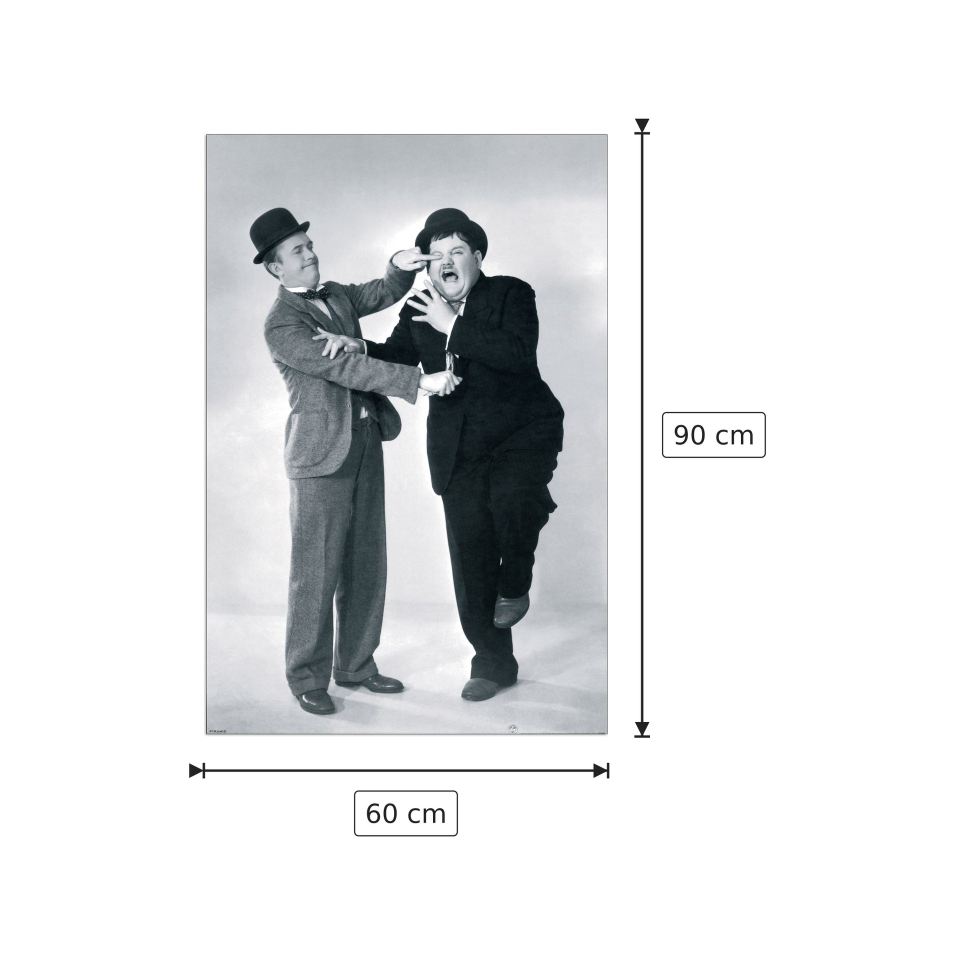 Oliver & Hardy - NULL - cm 60x90 - Pannello in MDF