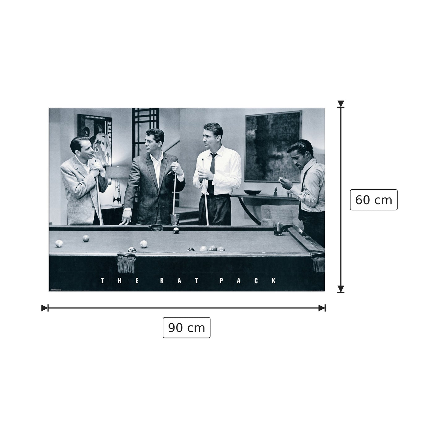 The Rat Pack - NULL - cm 90x60 - Pannello in MDF
