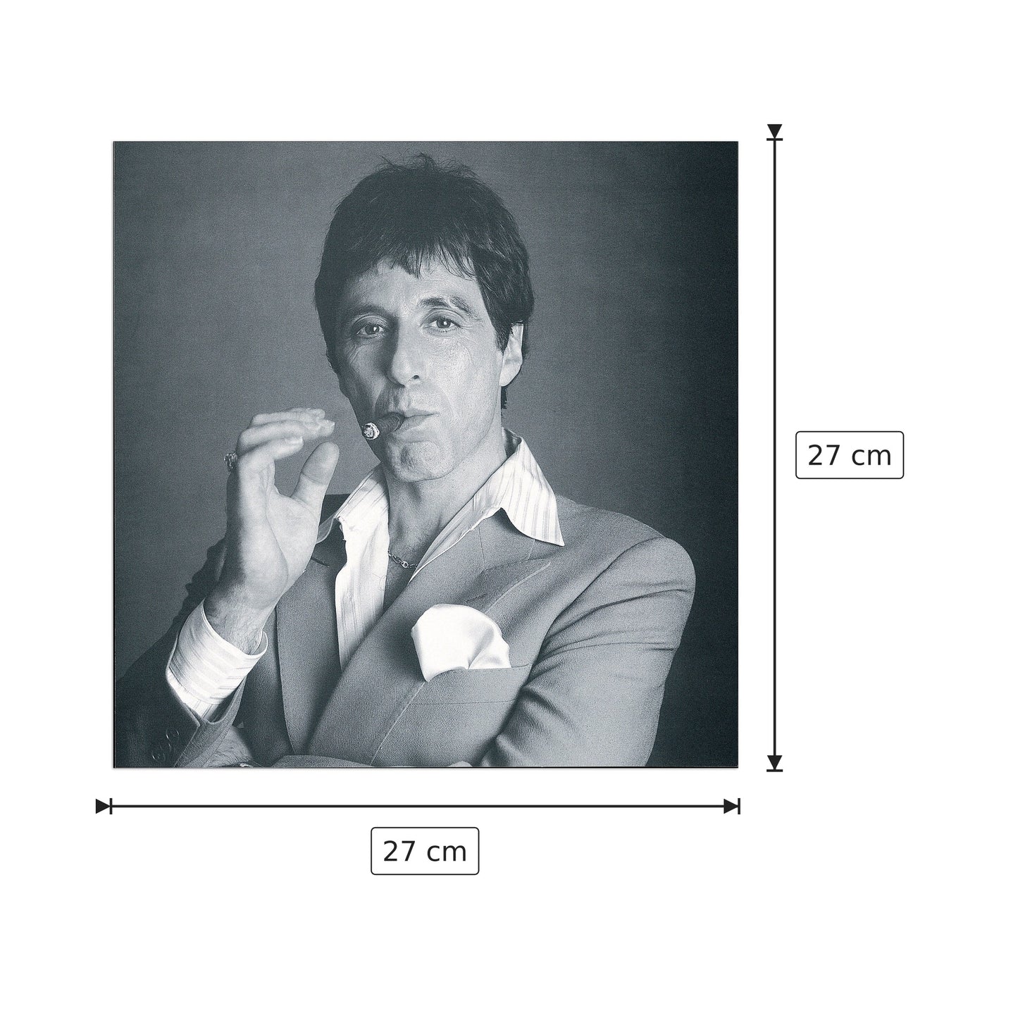 Al Pacino - NULL - cm 27x27 - Pannello in MDF