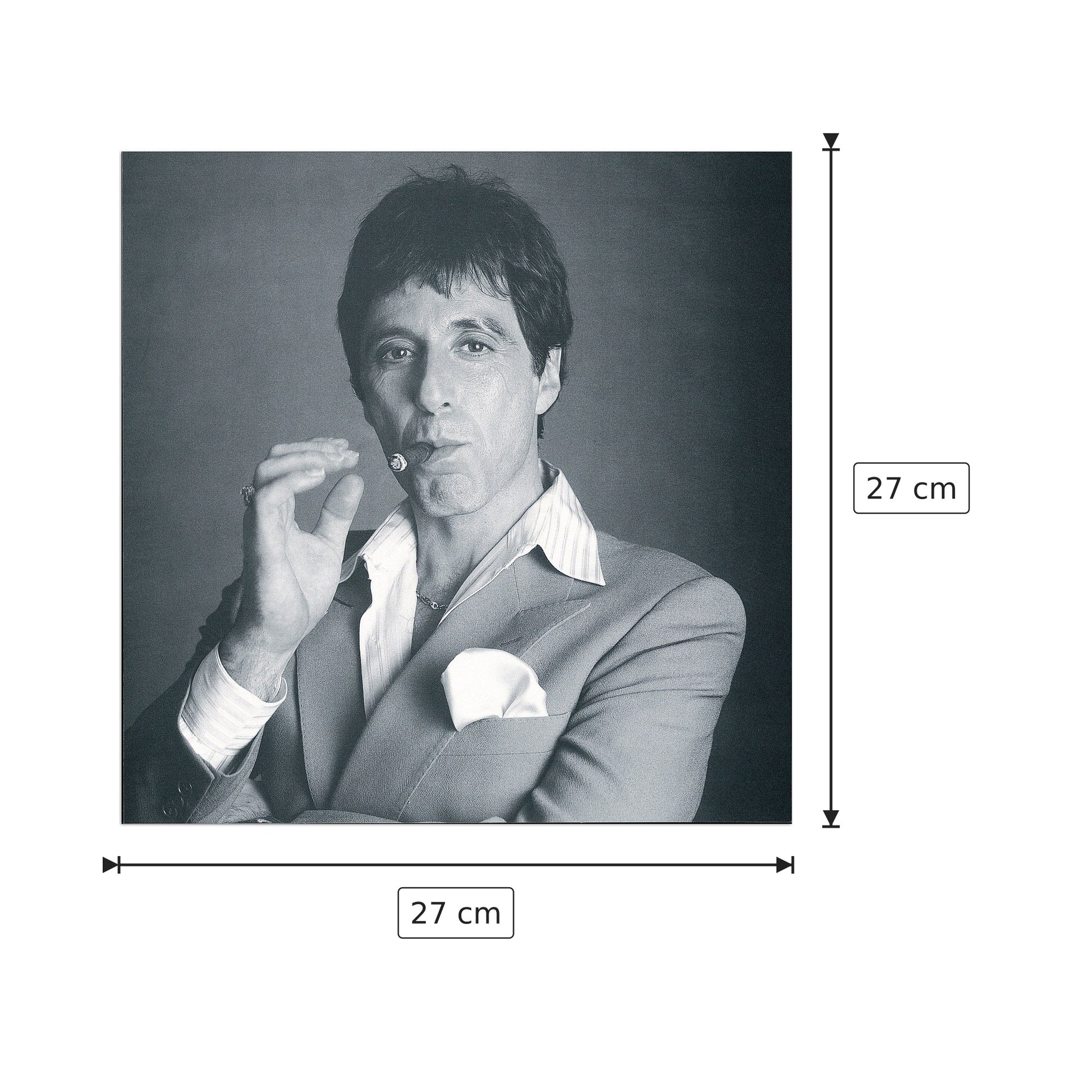 Al Pacino - NULL - cm 27x27 - Pannello in MDF