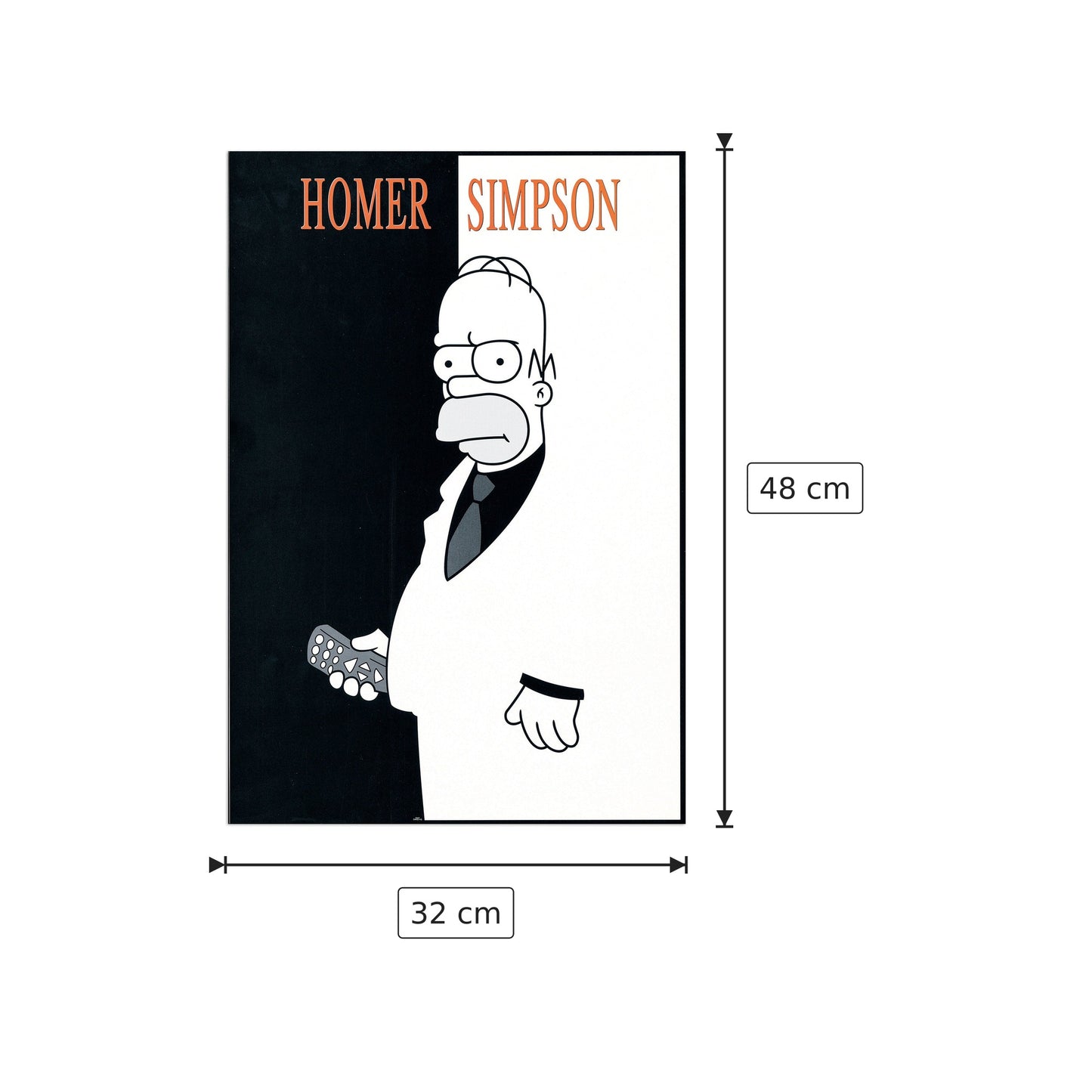 Homer - The Simpsons - cm 32x48 - Pannello in MDF