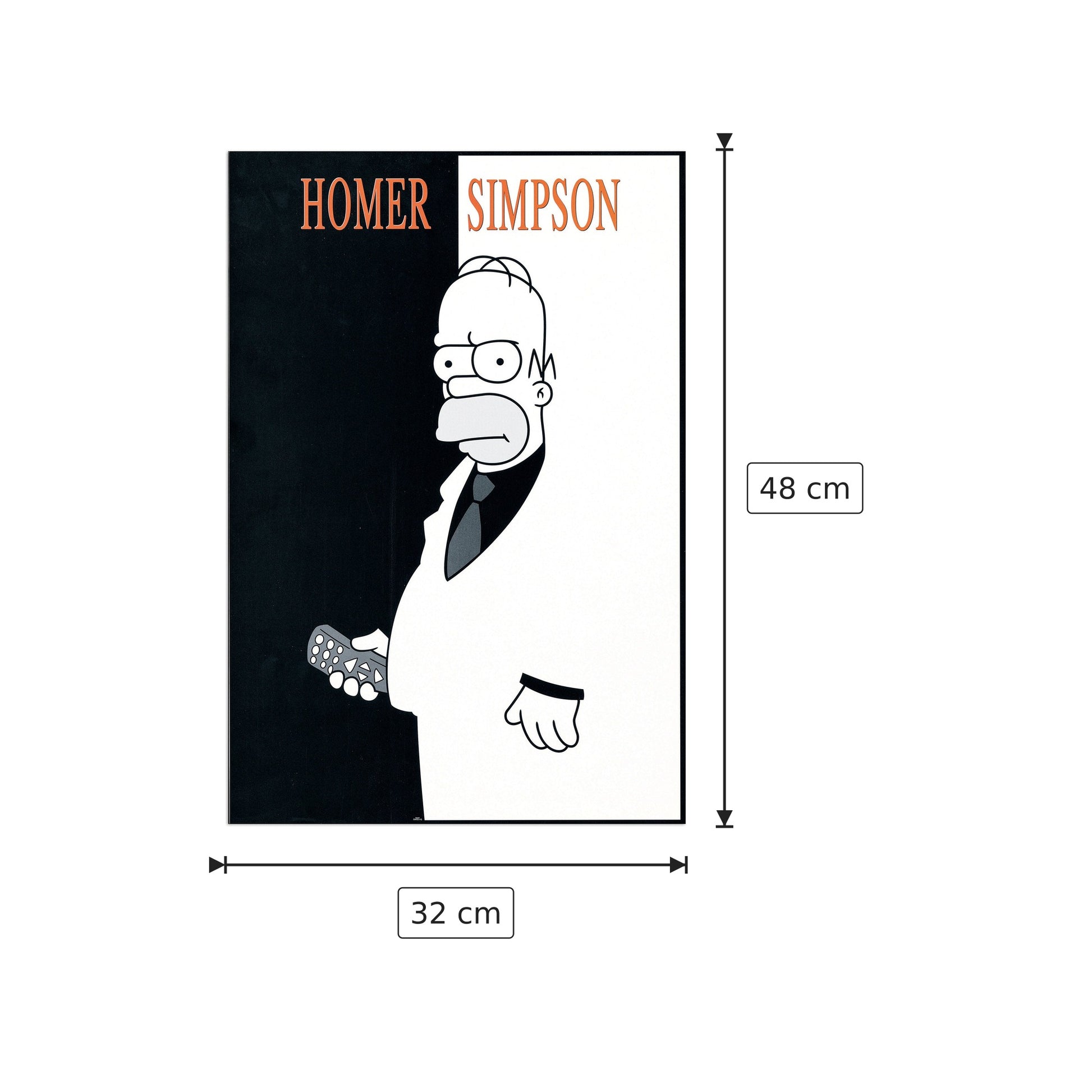 Homer - The Simpsons - cm 32x48 - Pannello in MDF