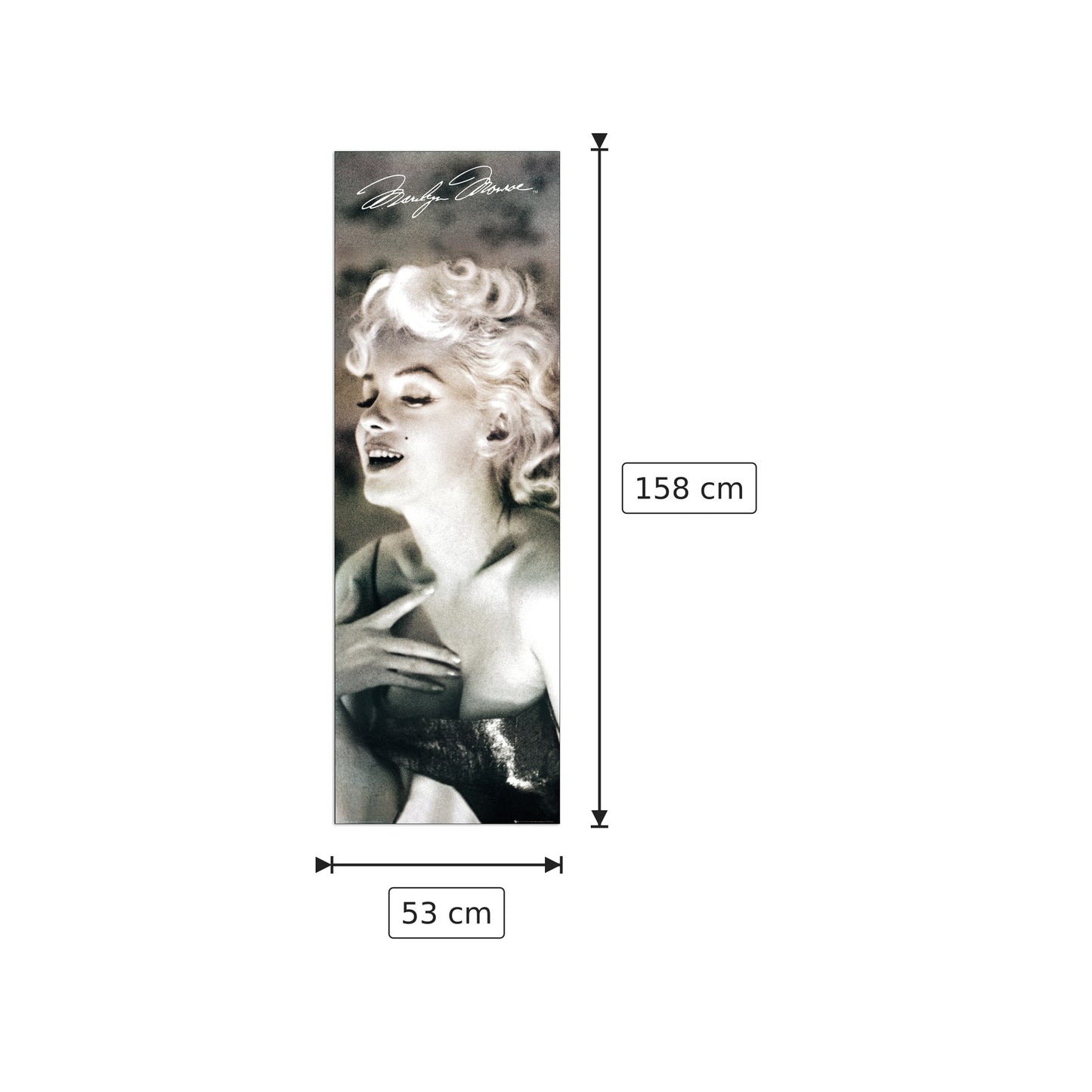 Marilyn Monroe - NULL - cm 53x158 - Pannello in MDF