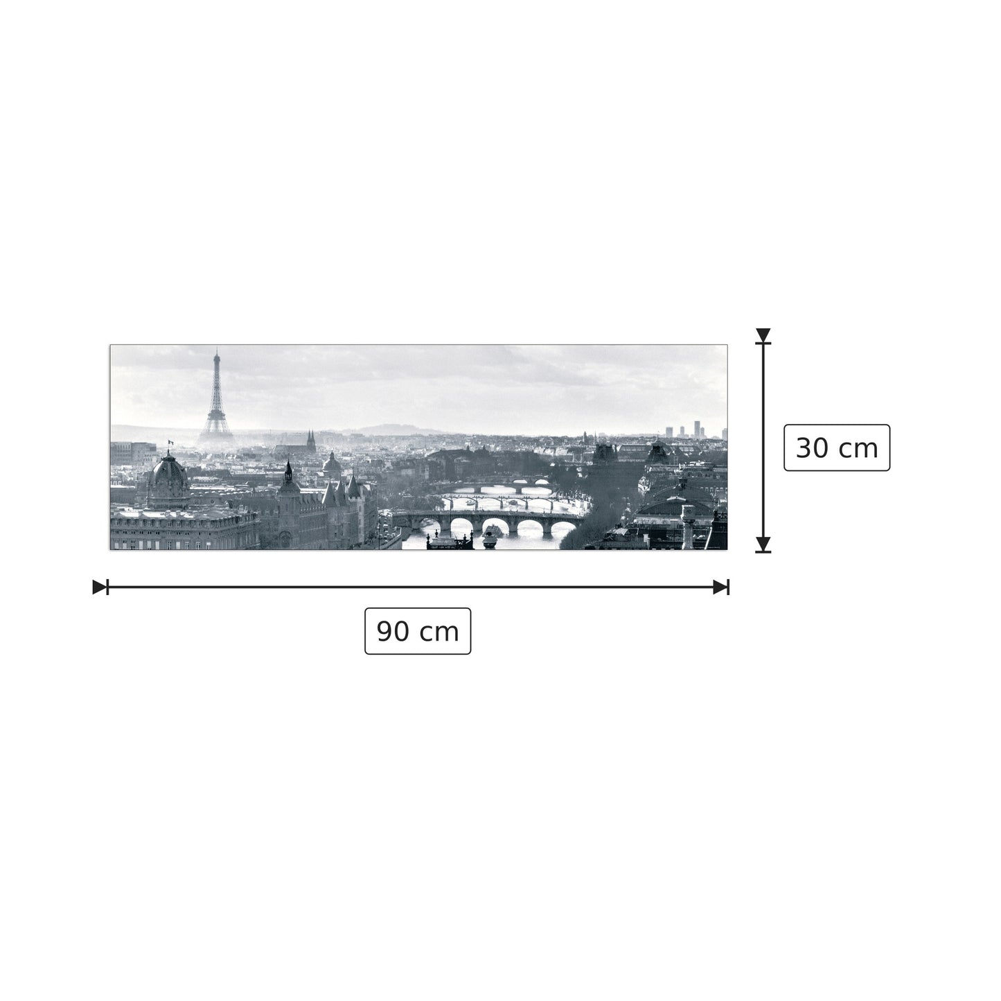 Paris - NULL - cm 90x30 - Pannello in MDF