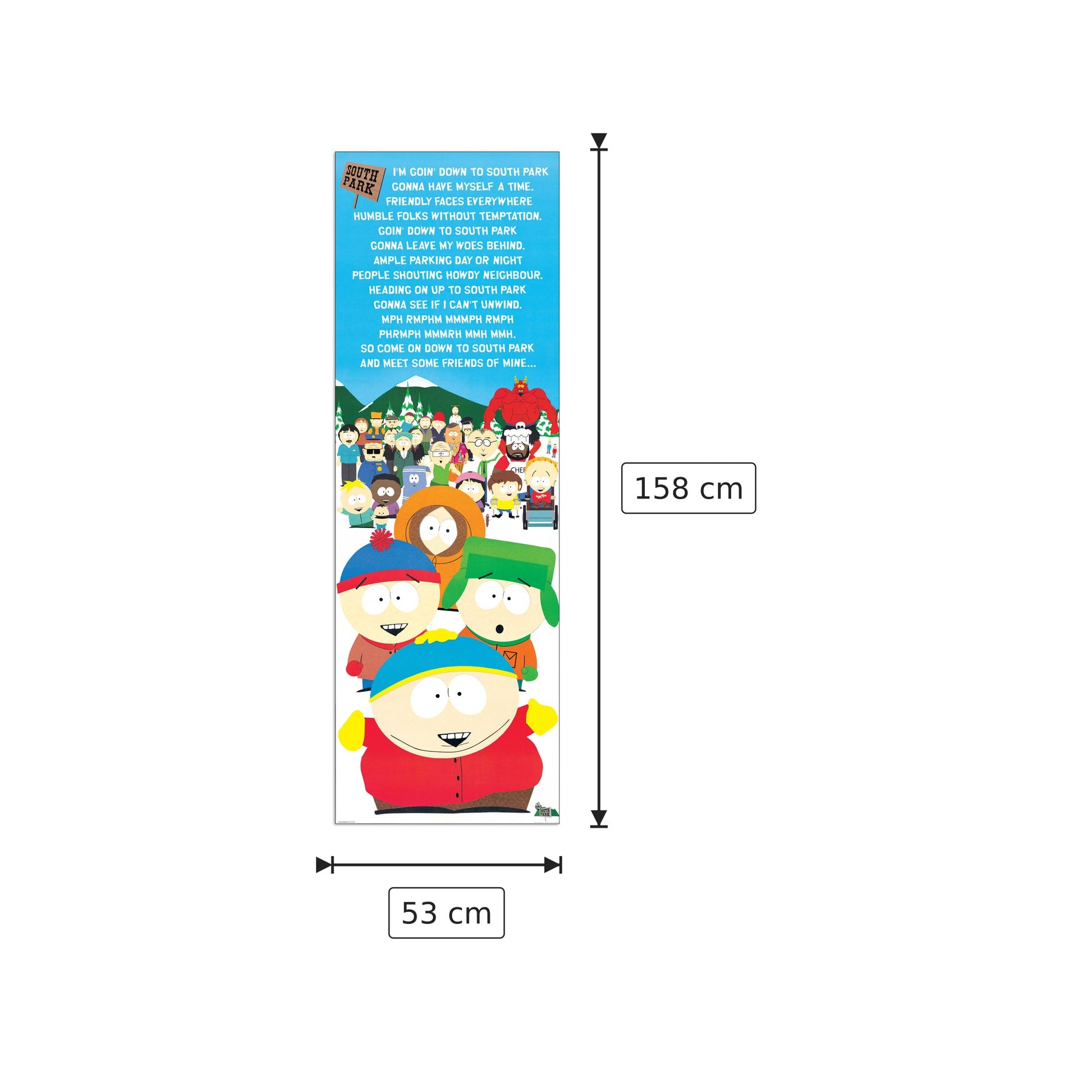 South Park - NULL - cm 53x158 - Pannello in MDF