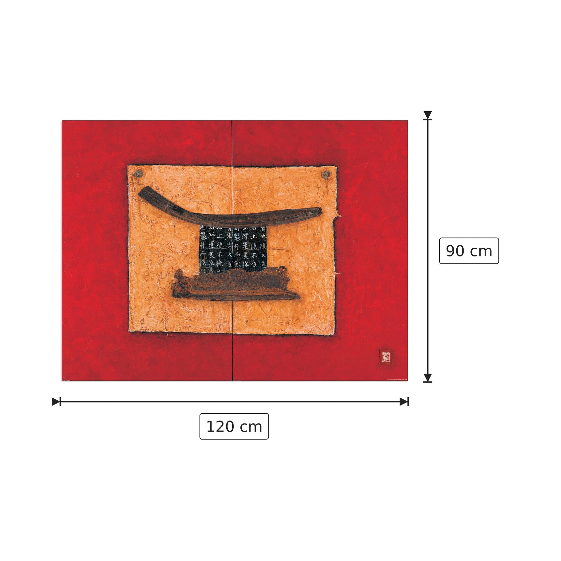 Pagode - THIRY - cm 120x90 - Pannello in MDF
