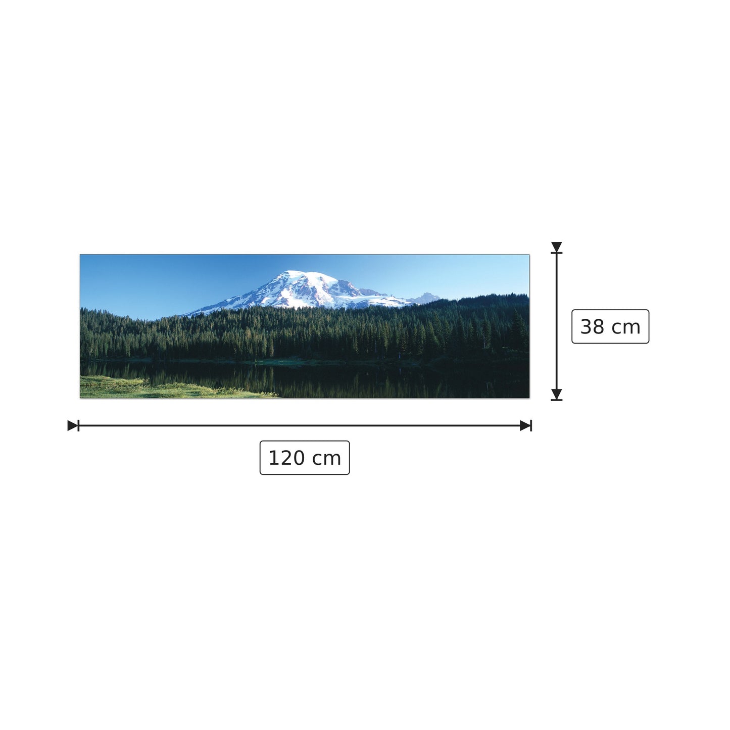 U.S.A. Panoramic - WORLD PANORAMIC - cm 120x38 - Pannello in MDF