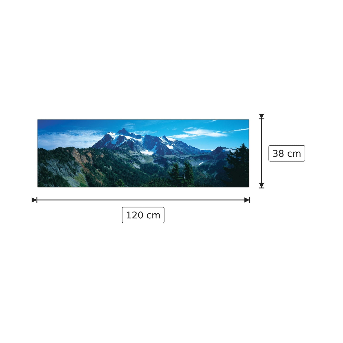 U.S.A. Panoramic - WORLD PANORAMIC - cm 120x38 - Pannello in MDF