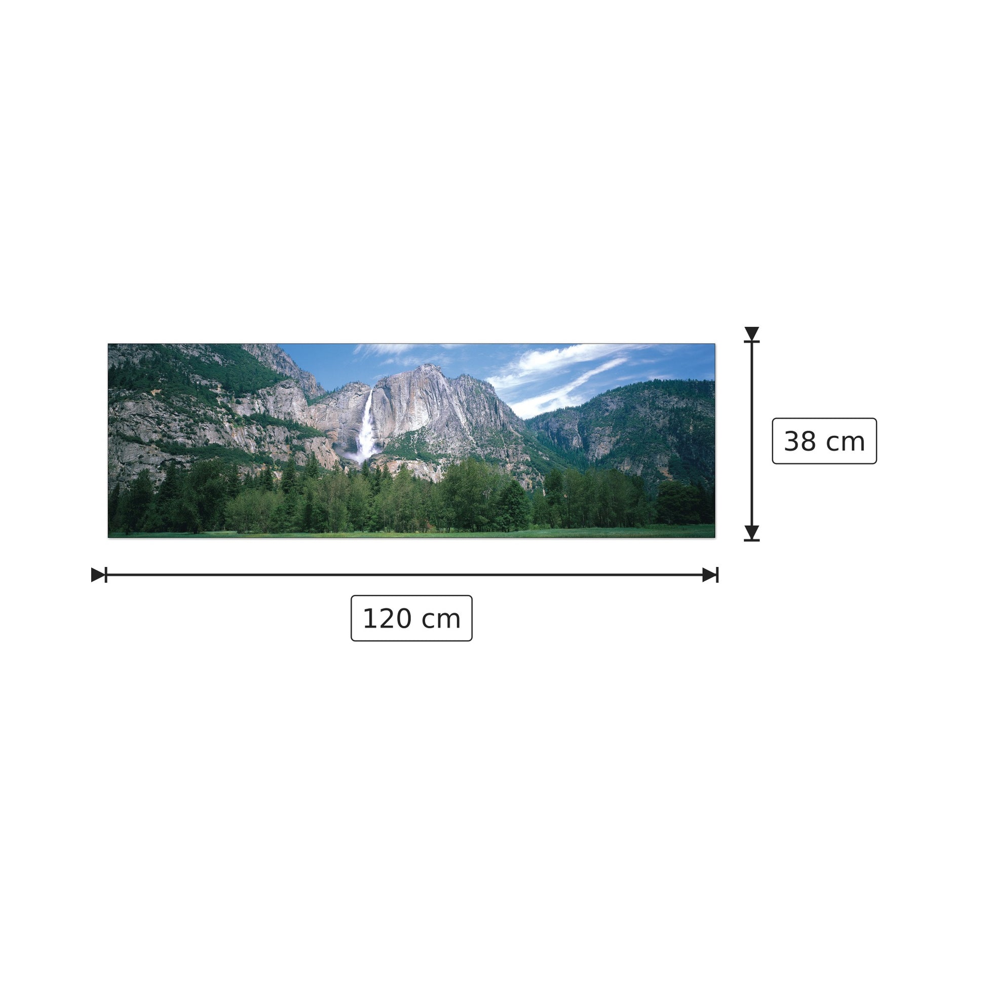 U.S.A. Panoramic - WORLD PANORAMIC - cm 120x38 - Pannello in MDF