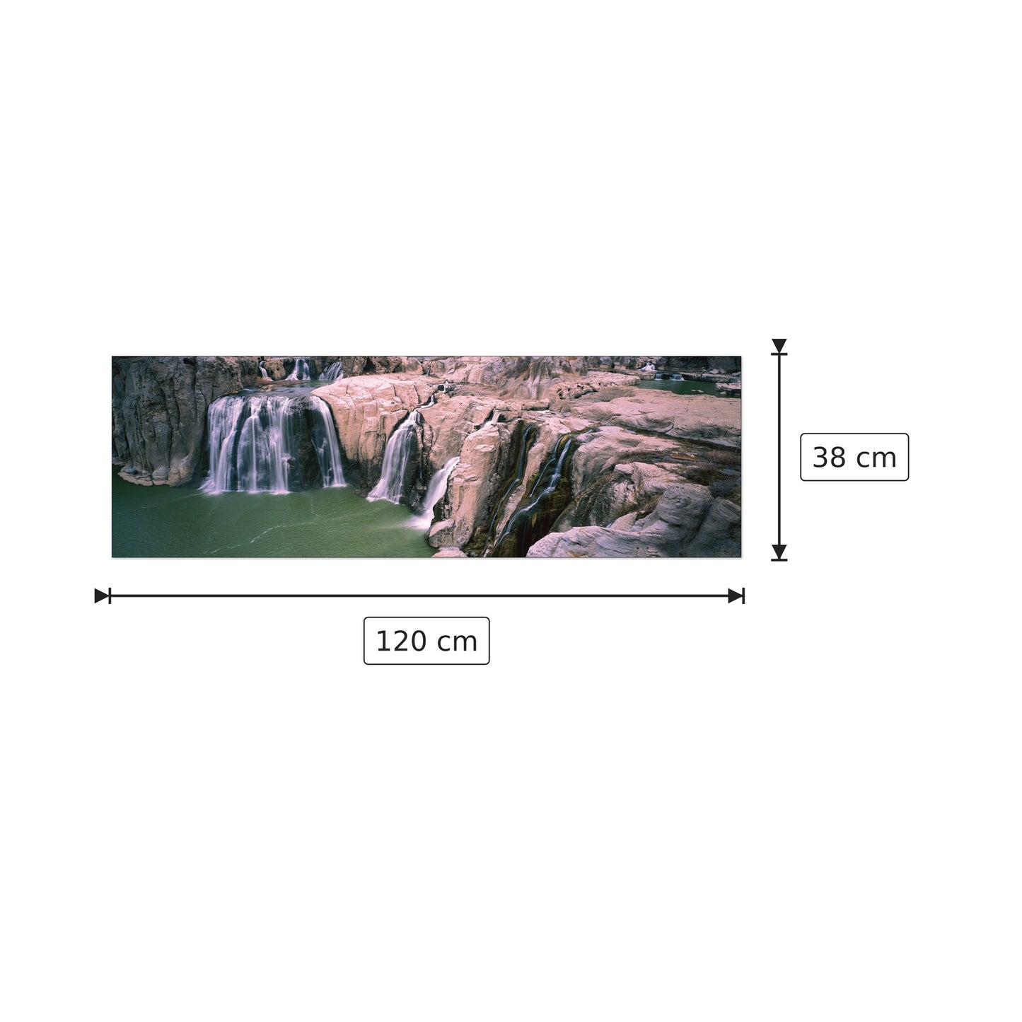 U.S.A. Panoramic - WORLD PANORAMIC - cm 120x38 - Pannello in MDF